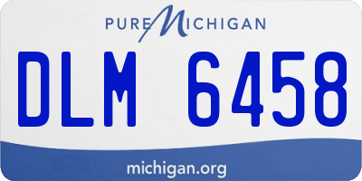 MI license plate DLM6458