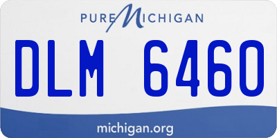 MI license plate DLM6460