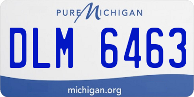 MI license plate DLM6463