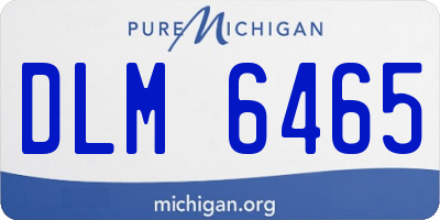 MI license plate DLM6465