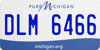 MI license plate DLM6466