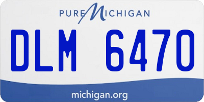 MI license plate DLM6470