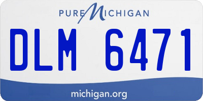 MI license plate DLM6471