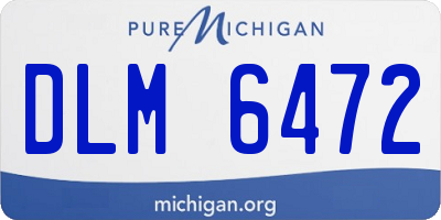 MI license plate DLM6472
