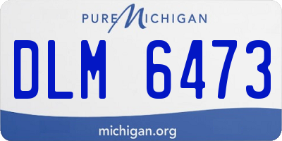 MI license plate DLM6473