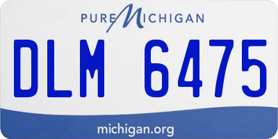 MI license plate DLM6475