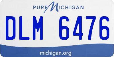 MI license plate DLM6476