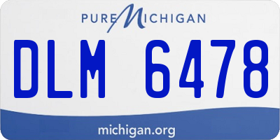 MI license plate DLM6478