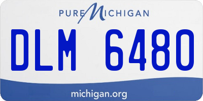 MI license plate DLM6480