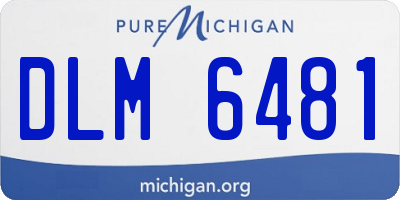 MI license plate DLM6481