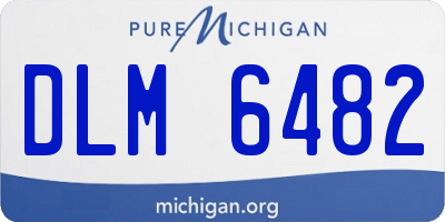 MI license plate DLM6482