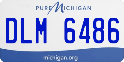 MI license plate DLM6486