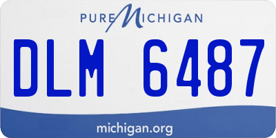 MI license plate DLM6487