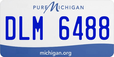 MI license plate DLM6488