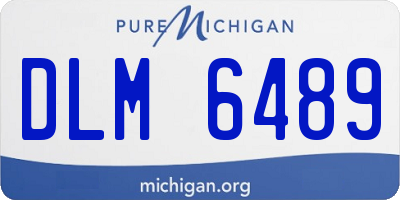 MI license plate DLM6489