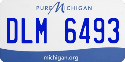 MI license plate DLM6493