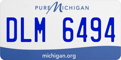 MI license plate DLM6494