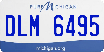 MI license plate DLM6495