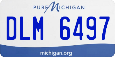 MI license plate DLM6497