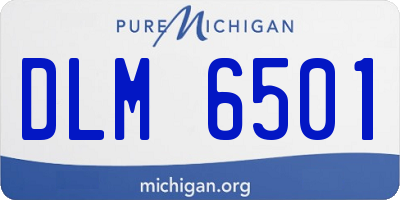 MI license plate DLM6501