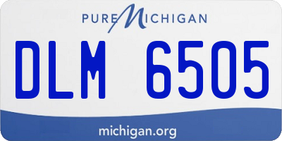 MI license plate DLM6505