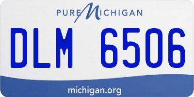 MI license plate DLM6506