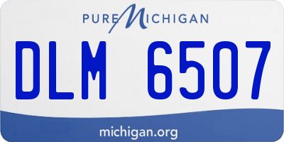 MI license plate DLM6507