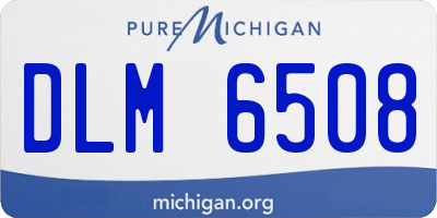 MI license plate DLM6508