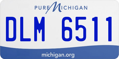 MI license plate DLM6511