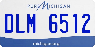 MI license plate DLM6512