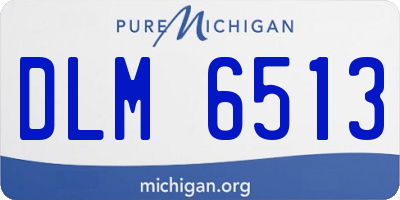 MI license plate DLM6513