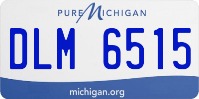 MI license plate DLM6515