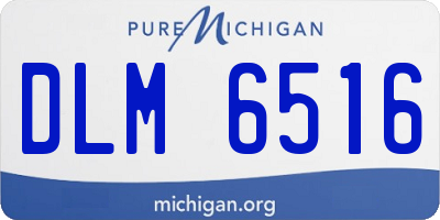 MI license plate DLM6516