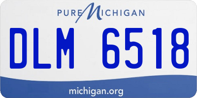 MI license plate DLM6518