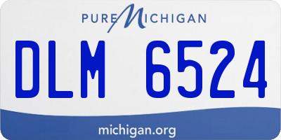 MI license plate DLM6524
