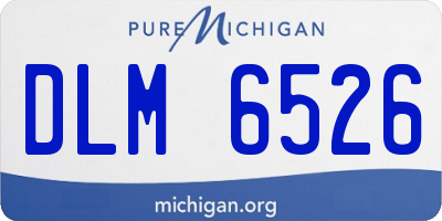 MI license plate DLM6526