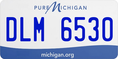 MI license plate DLM6530