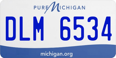 MI license plate DLM6534