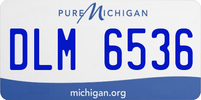 MI license plate DLM6536
