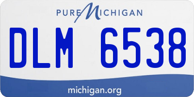 MI license plate DLM6538