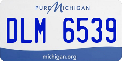 MI license plate DLM6539