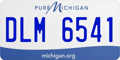 MI license plate DLM6541