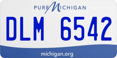 MI license plate DLM6542