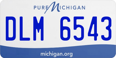 MI license plate DLM6543