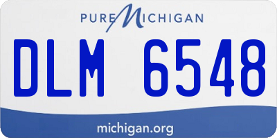 MI license plate DLM6548