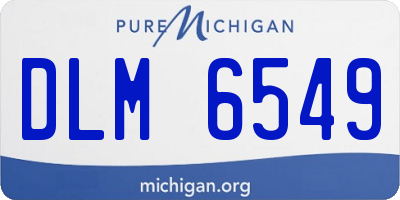 MI license plate DLM6549