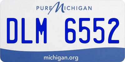 MI license plate DLM6552