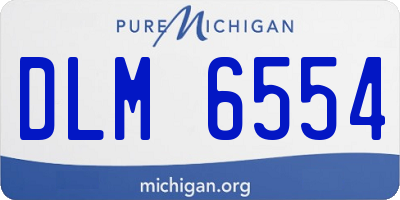 MI license plate DLM6554