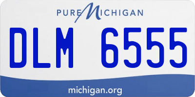MI license plate DLM6555