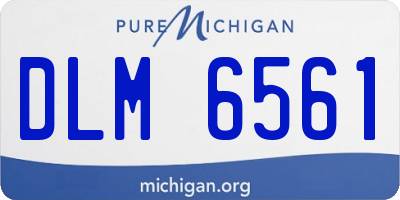 MI license plate DLM6561